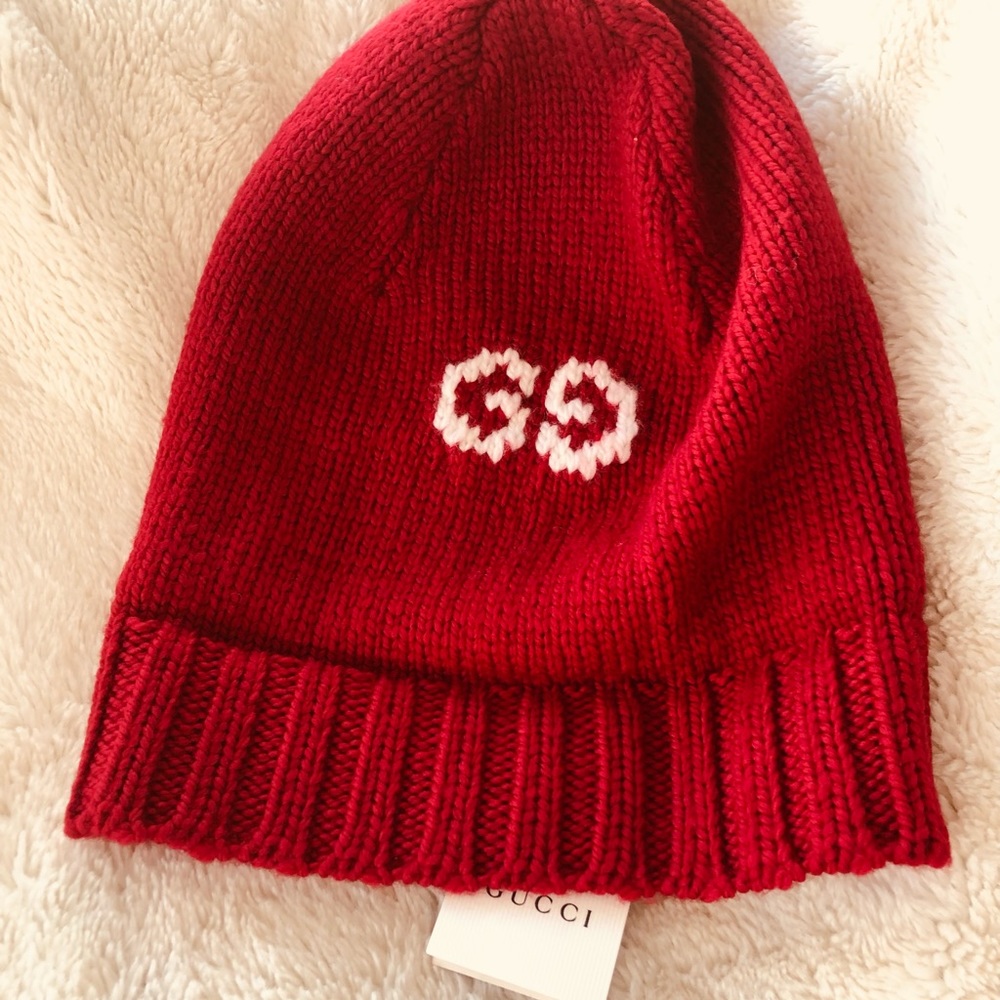Gucci knit hat unisex NWT